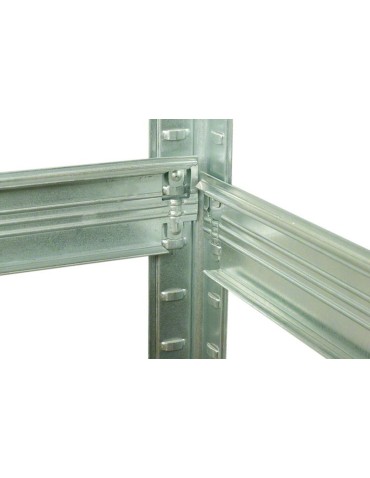 Kellerregale/Garagenregale - Metallregal Werkstatt Schwerlastregal Helios HZZ_196x090x50_6 Böden, Traglast: 400 Kg, Farbe: VERZINKT - product 12