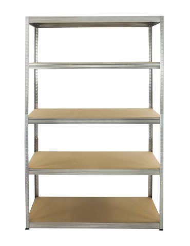 Metallregal Werkstatt Schwerlastregal Helios HZZ_180x110x35_5 Böden, Traglast: 175 Kg, Farbe: VERZINKT - produkt 2