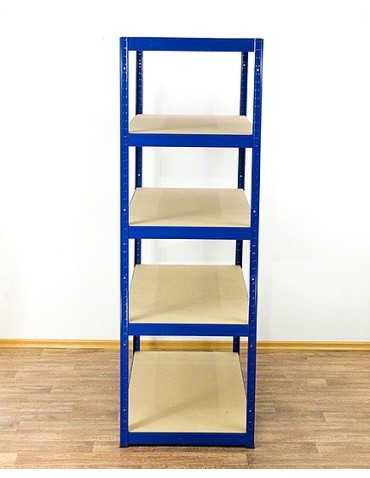 Kellerregale/Garagenregale - Metallregal Werkstatt Schwerlastregal Helios HNN_180x110x60_5 Böden, Traglast: 350 Kg, Farbe: BLAU - produkt 3