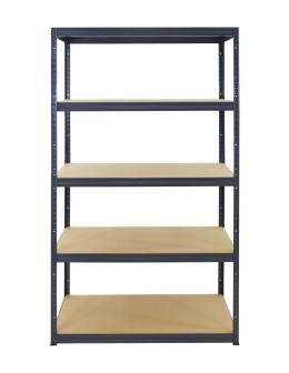 Metallregal Werkstatt Schwerlastregal Helios HGG_180x090x45_5 Böden, Traglast: 175 Kg, Farbe: GRAU - product 2