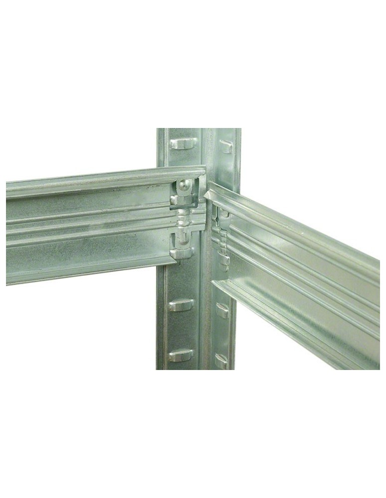 Kellerregale/Garagenregale - Metallregal Werkstatt Schwerlastregal Helios HZZ_180x075x60_5 Böden, Traglast: 275 Kg, Farbe: VERZINKT - product new.modo24.de 12
