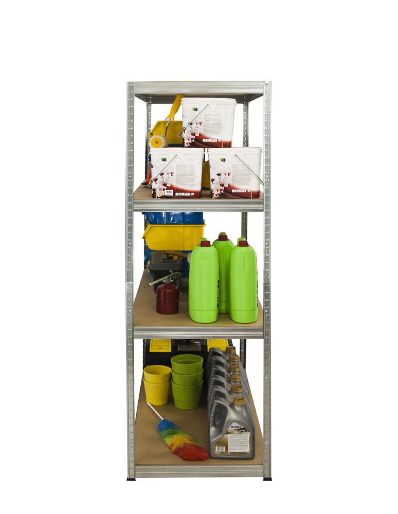 Kellerregale/Garagenregale - Metallregal Werkstatt Schwerlastregal Helios HZZ_180x120x45_4 Böden, Traglast: 175 Kg, Farbe: VERZINKT - product new.modo24.de 5