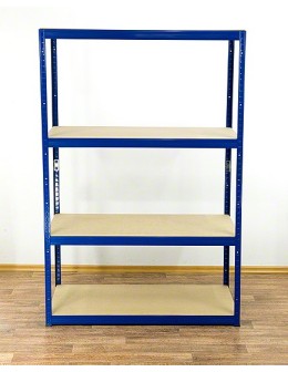 Metallregal Werkstatt Schwerlastregal Helios HNN_180x120x40_4 Böden, Traglast: 350 Kg, Farbe: BLAU - produkt 2