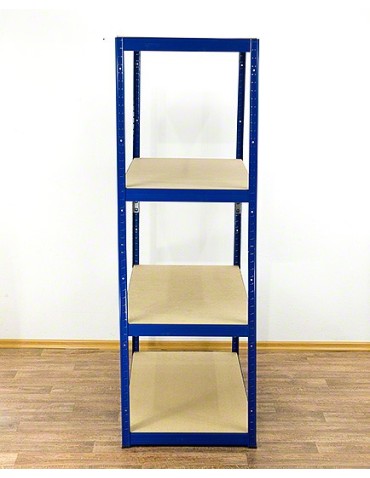 Kellerregale/Garagenregale - Metallregal Werkstatt Schwerlastregal Helios HNN_180x120x35_4 Böden, Traglast: 400 Kg, Farbe: BLAU - product 6