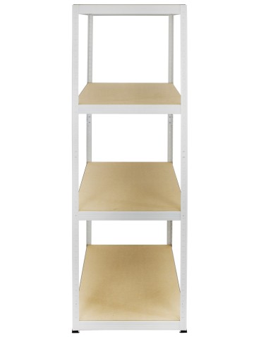 Kellerregale/Garagenregale - Metallregal Werkstatt Schwerlastregal Helios HWW_180x120x35_4 Böden, Traglast: 275 Kg, Farbe: WEIß - product 3
