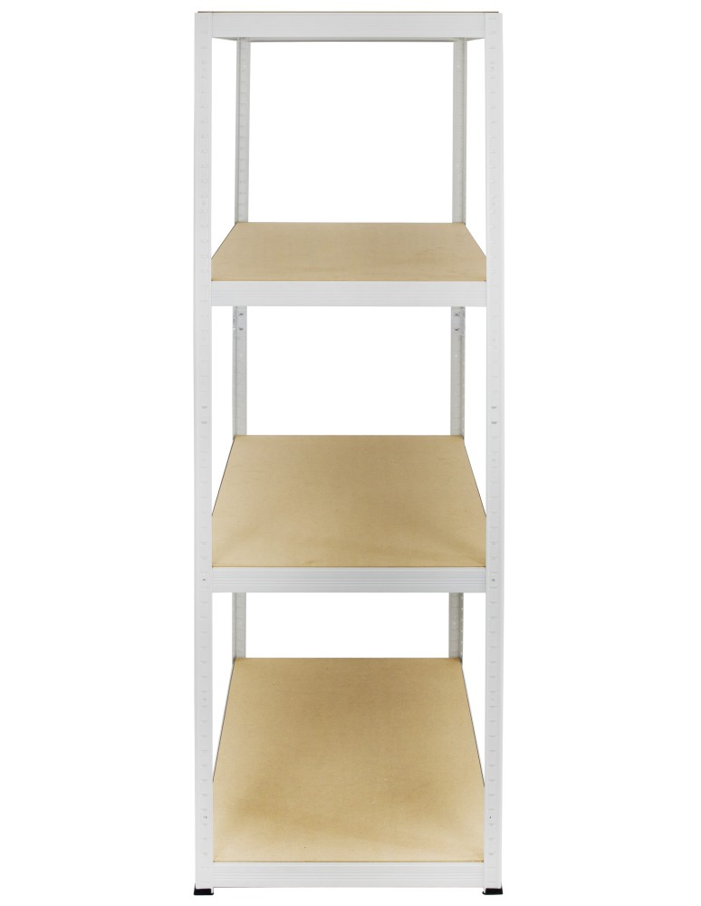 Kellerregale/Garagenregale - Metallregal Werkstatt Schwerlastregal Helios HWW_180x120x35_4 Böden, Traglast: 275 Kg, Farbe: WEIß - product new.modo24.de 3