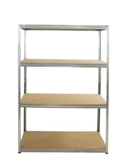 Metallregal Werkstatt Schwerlastregal Helios HZZ_180x110x30_4 Böden, Traglast: 350 Kg, Farbe: VERZINKT - product 2