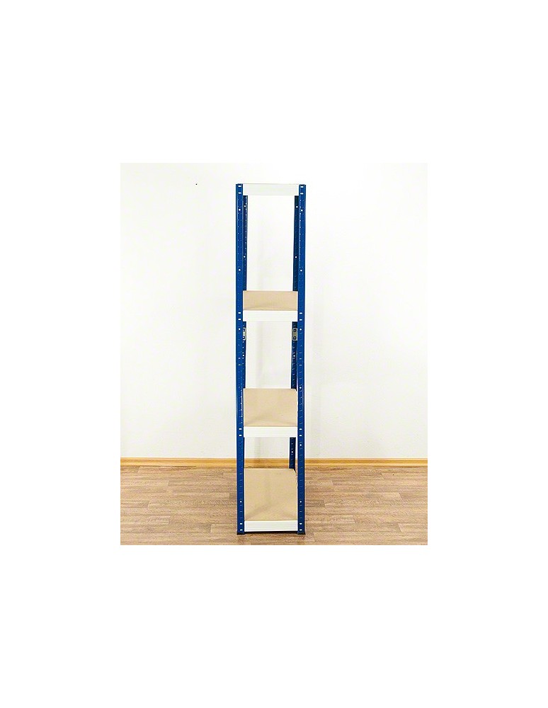 Kellerregale/Garagenregale - Metallregal Werkstatt Schwerlastregal Helios HNW_180x110x35_4 Böden, Traglast: 175 Kg, Farbe: BLAU/WEIß - product new.modo24.de 3
