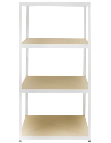 Metallregal Werkstatt Schwerlastregal Helios HWW_180x090x40_4 Böden, Traglast: 275 Kg, Farbe: WEIß - product 2