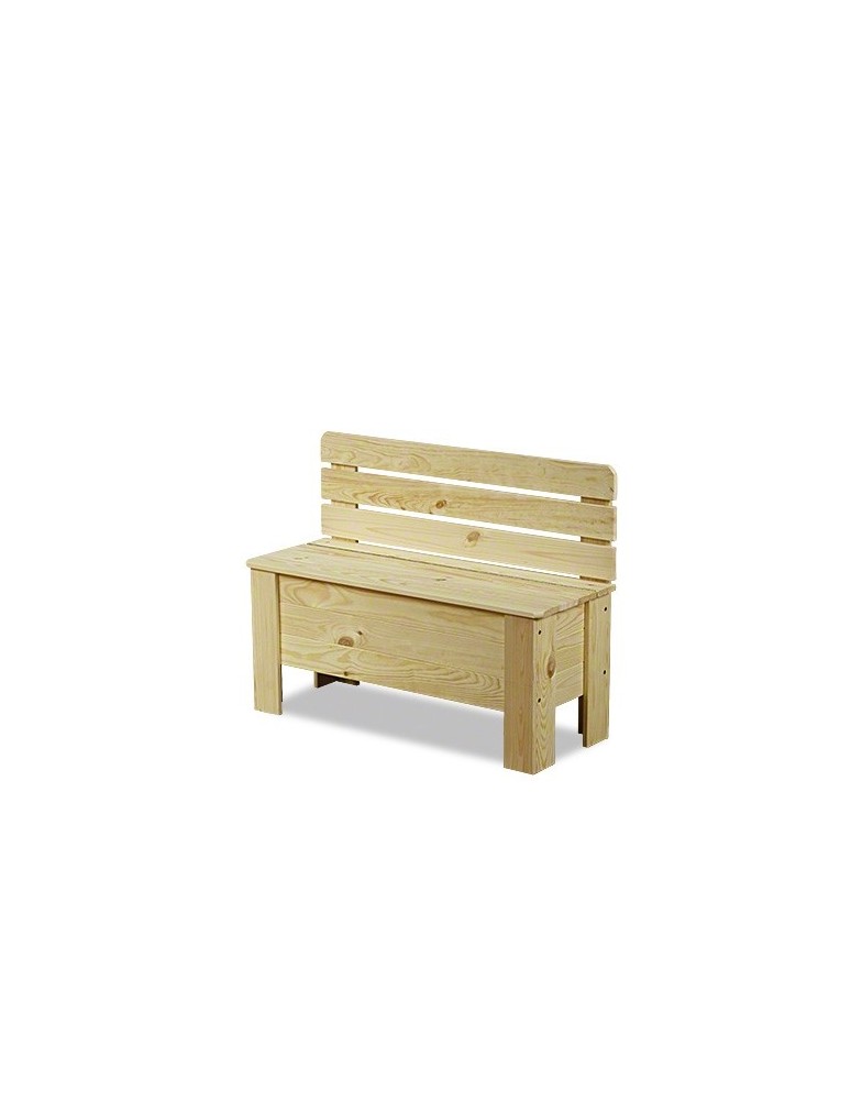 Truhe / Holztruhe - Holztruhe  Truhenbank Sitzbank für Kinder Spielkiste B-12 /unbehandelt, (54x71x29 cm) - product new.modo24.de 2