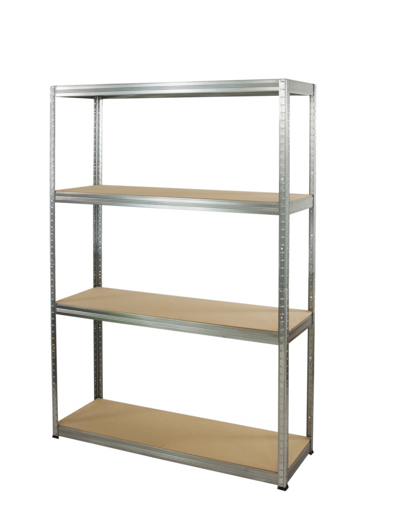 Kellerregale/Garagenregale - Metallregal Werkstatt Schwerlastregal Helios HZZ_180x100x45_4 Böden, Traglast: 350 Kg, Farbe: VERZINKT - product new.modo24.de 1
