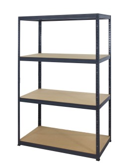Metallregal Werkstatt Schwerlastregal Helios HGG_180x075x60_4 Böden, Traglast: 350 Kg, Farbe: GRAU - product 2