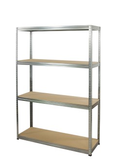 Metallregal Werkstatt Schwerlastregal Helios HZZ_180x075x40_4 Böden, Traglast: 175 Kg, Farbe: VERZINKT - product 2