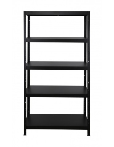 Metallregale - Metallregal ganz aus Metall Elara EB_180x090x40_5_130, 5 Böden,  schwarz - produkt 2