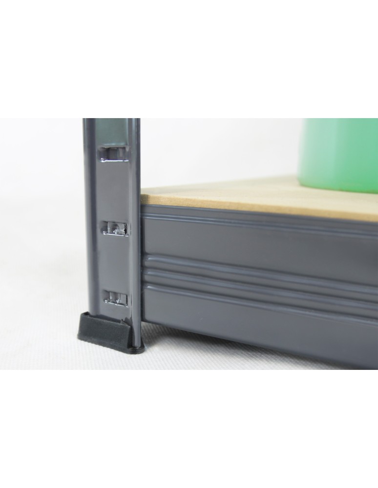 Kellerregale/Garagenregale - Metallregal Werkstatt Schwerlastregal Helios HGG_180x075x35_4 Böden, Traglast: 275 Kg, Farbe: GRAU - product new.modo24.de 16
