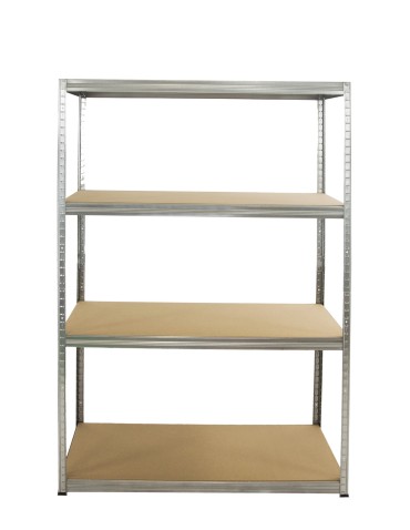 Kellerregale/Garagenregale - Metallregal Werkstatt Schwerlastregal Helios HZZ_180x075x35_4 Böden, Traglast: 175 Kg, Farbe: VERZINKT - produkt 1